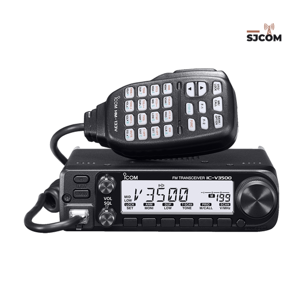 El ICOM IC-V3500 es un transceptor móvil de VHF de alta potencia diseñado para radioaficionados y comunicaciones móviles exigentes. Con su sólida construcción, interfaz sencilla y una gran cantidad de funcionalidades, se destaca como una opción ideal para uso en vehículos, estaciones móviles y redes de comunicación comunitaria.